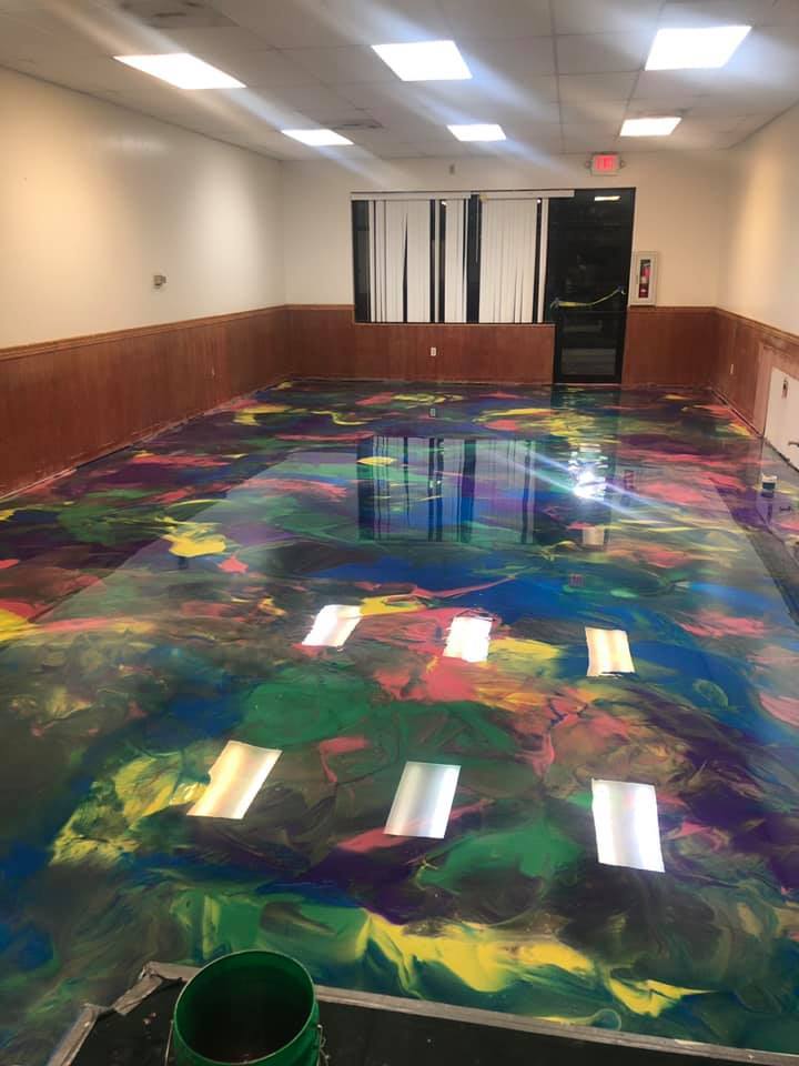 Colorful Epoxy Flooring | Fort Wayne Indiana